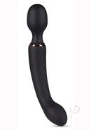 Blush Gia Rechargeable Silicone Massage Wand - Black
