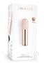 Le Wand Bullet Rechargeable Vibrator With Textured Silicone Sleeve And Ring - Rose Gold